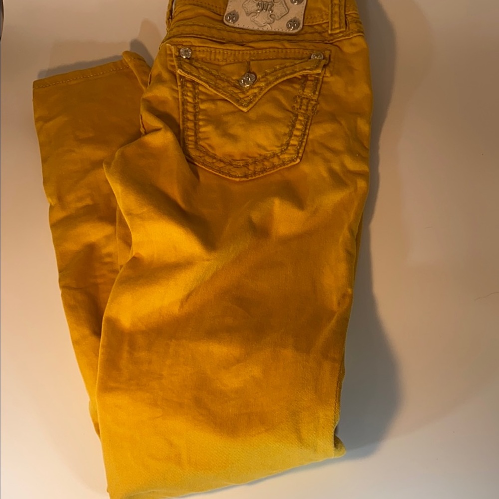 Miss me jeans 32 x 30 mustard color